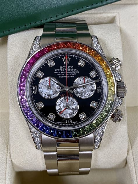 most expensive daytona rolex rainbow|Rolex daytona rainbow retail price.